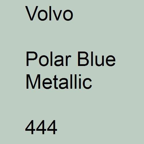 Volvo, Polar Blue Metallic, 444.